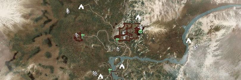 Map of Kaer Morhen in The Witcher 3: Wild Hunt