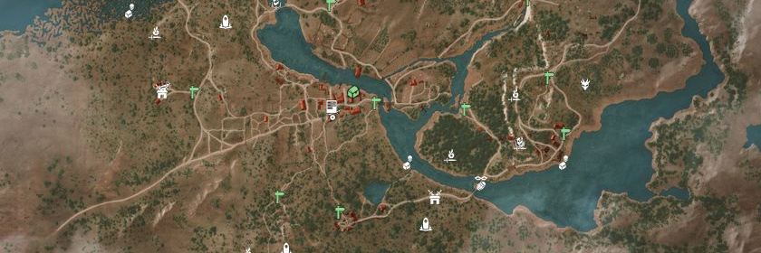 Map of White Orchard in The Witcher 3: Wild Hunt